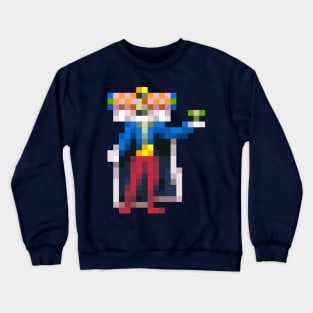 King of all cosmos low-res pixelart Crewneck Sweatshirt